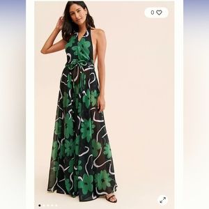 ALEXANDRA BUENO MANGLAR HALTER DRESS